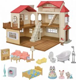 CALICO CRITTERS - ENSEMBLE DE MAISON DE CAMPAGNE AU TOIT ROUGE (COFFRET CADEAU)